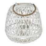 PORTAVELAS BRANCO C/VIDRO