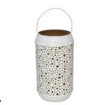 LANTERNA METAL COR:BRANCA/OURO