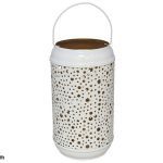 LANTERNA METAL COR:BRANCA/OURO