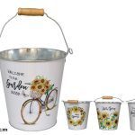 VASO METAL FLORIDO SORTIDOS