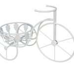 BICICLETA BRANCA C/SUPORTE P VASO