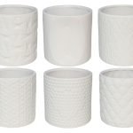 VASO CERAMICA SORTIDOS COR:BRANCO
