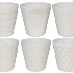 VASO CERAMICA SORTIDOS COR:BRANCO