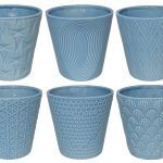 VASO CERAMICA SORTIDOS COR:AZUL