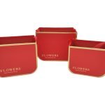 CONJ.3 CAIXAS CARTAO COR:VERMELHO