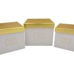 CONJ.3 CAIXAS CARTAO COR:BRANCO