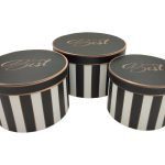 CONJ.3 CAIXAS CARTAO RISCAS COR:PRETO