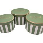 CONJ.3 CAIXAS CARTAO RISCAS COR:VERDE