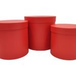 CONJ.3 CAIXAS CARTAO COR:VERMELHO