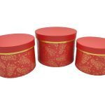 CONJ.3 CAIXAS CARTAO COR:VERMELHO