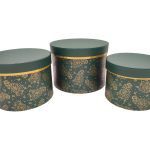 CONJ.3 CAIXAS CARTAO COR:VERDE