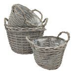 CONJ.3 CESTOS VIME C/ASA