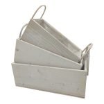 CONJ.3 FLOREIRAS MADEIRA C/PEGA