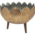 FLOREIRA METAL C/PES MADEIRA