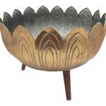 FLOREIRA METAL C/PES MADEIRA