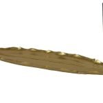 BANDEJA FOLHA COR:DOURADA