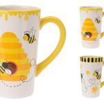 CANECA CERAMICA ABELHA