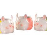 FIGURA CACHEPOT COELHO CERAMICA SORTIDOS