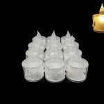 VELA GOTA C/PILHA CX.C/12 TRANSPARENTE