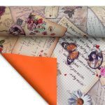 CELOFANE BICOLOR LETTERS 80CMX40MTS COR:LARANJA