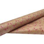 ROLO KRAFT IMPERMEÁVEL FLORIDO 70CMX50MTS COR:ROSA