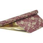 CELOFANE 70CMX40MTS BICOLOR COR:BORDO/OURO