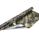 CELOFANE 70CMX40MTS BICOLOR COR:PRETO/PRATA