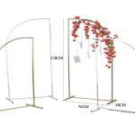 SEMI ARCO METAL COR:DOURADO