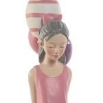 FIGURA RESINA MENINA C/BALOES