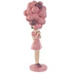 FIGURA RESINA MENINA C/BALOES