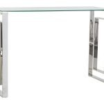 CONSOLA AÇO METALIZADO C/VIDRO