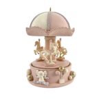 CARROSSEL MUSICAL COR ROSA/CREME