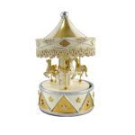 CARROSSEL MUSICAL COR OURO/CREME
