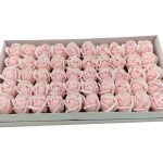 CAIXA C/50 ROSAS SABAO 5CM COR:ROSA CLARO