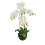 PLANTA ARTIFICIAL "ORQUIDEA" COR BRANCO