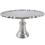 ALUMINIO -SUPORTE BOLO COR PRATA NIQUEL