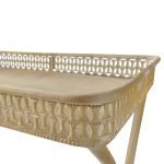 METAL -MESA APOIO COR CREME/DOURADO