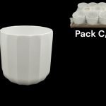 VASO CERAMICA PALLADIO COR:BRANCO