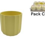 VASO CERAMICA PALLADIO COR:AMARELO