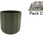 VASO CERAMICA PALLADIO COR:VERDE