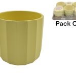 VASO CERAMICA PALLADIO COR:AMARELO