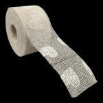 FITA JUTA NATURAL 7CMX15MTS C/CORAÇAO COR:NATURAL+BRANCO