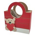 CAIXA MADEIRA C/ASA+URSO