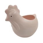 CERAMICA -VASO GALINHA COR:ROSA