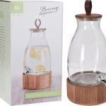 DISPENSADOR VIDRO 5,5L BASE MADEIRA