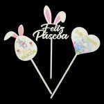 ESPETO MDF PACK/3 PASCOA SORTIDOS