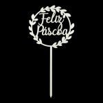 ESPETO RAMEADO "FELIZ PASCOA"