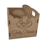 CAIXA MDF COELHO FELIZ PASCOA