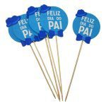 FELIZ DIA DO PAI 7CM C/PICO 6UNID