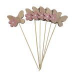 BORBLETA MADEIRA 25CM 6UNID